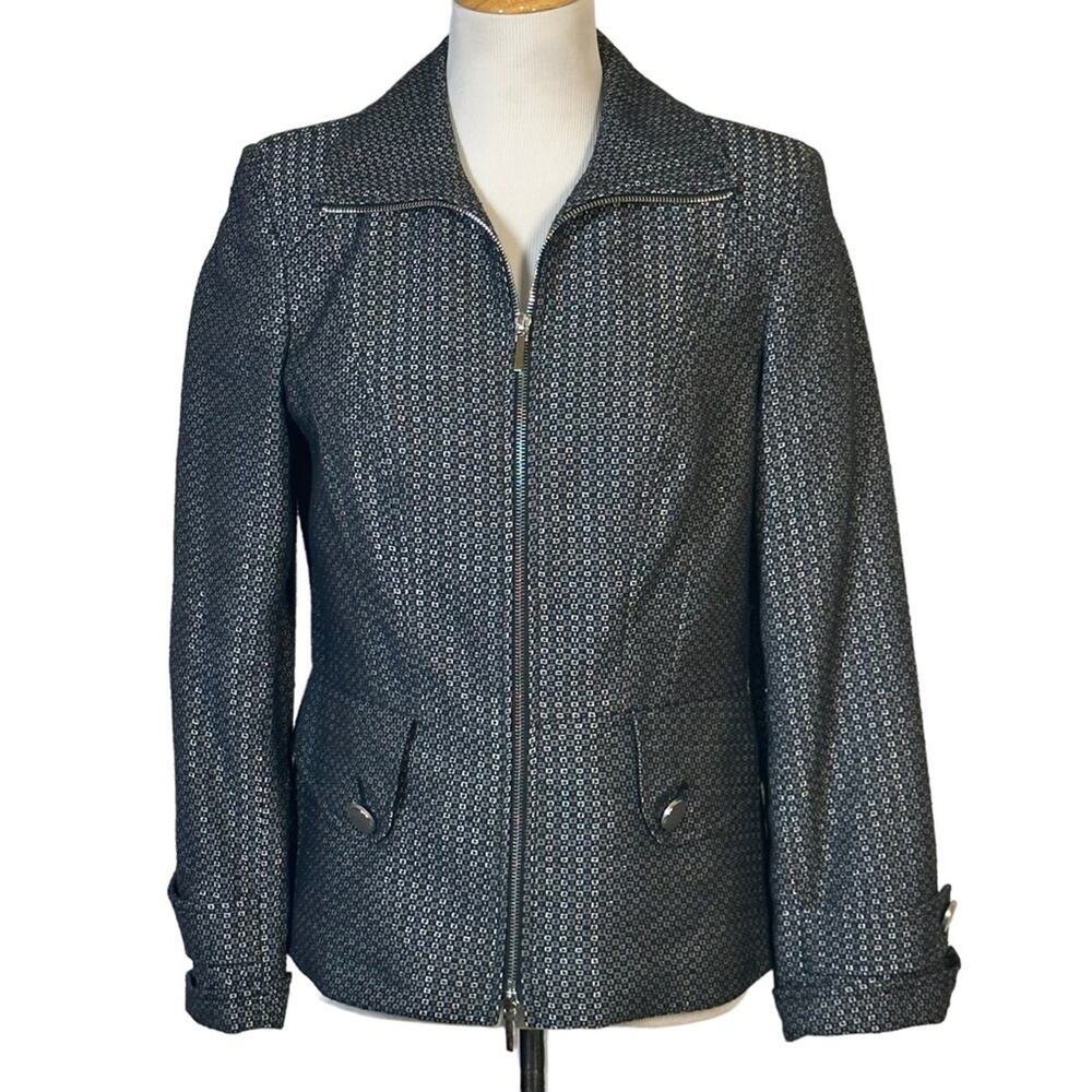 Juliana Collezione Zip up Blazer Jacket Sz 4
